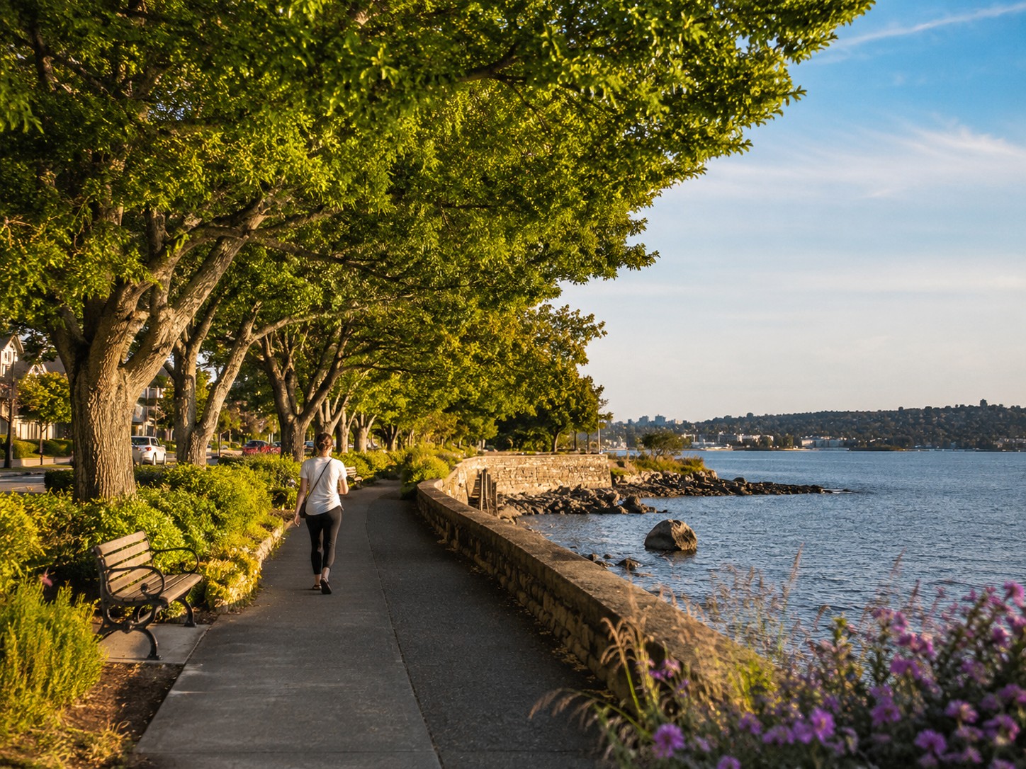 Vic West waterfront walkway and shoreline